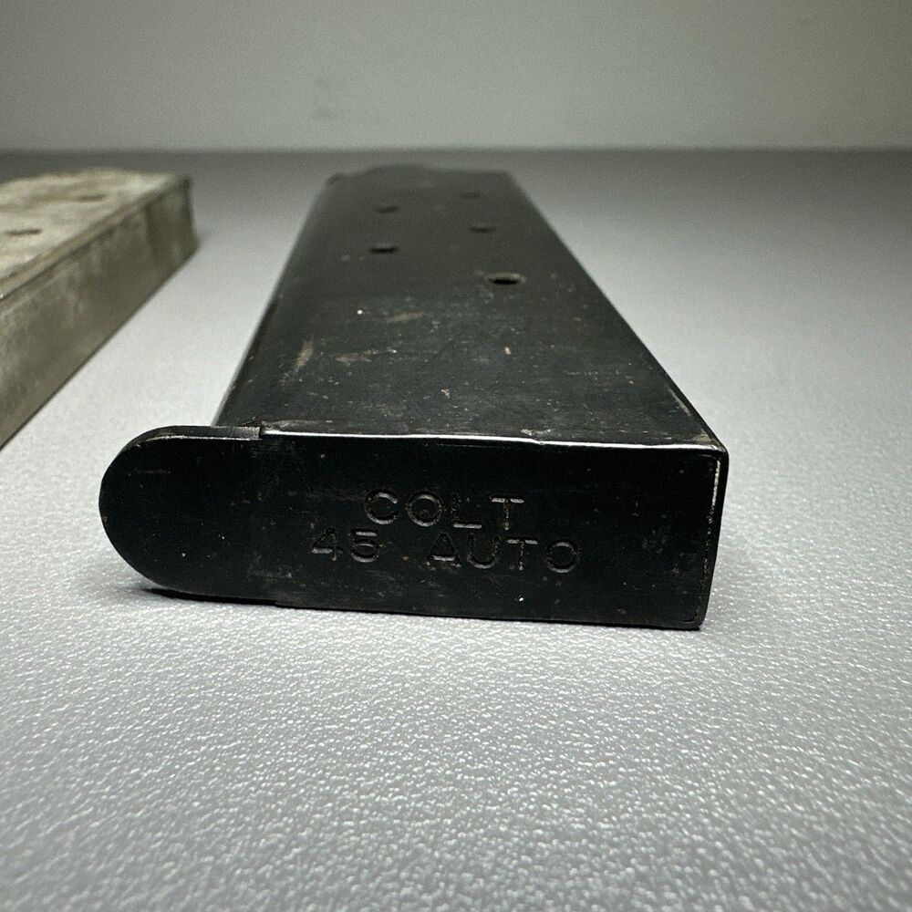 Colt 1911 .45 ACP 7 Round Pistol Magazine Lot Of 2 - Marked "COLT .45 AUTO." - Picture 4 of 4